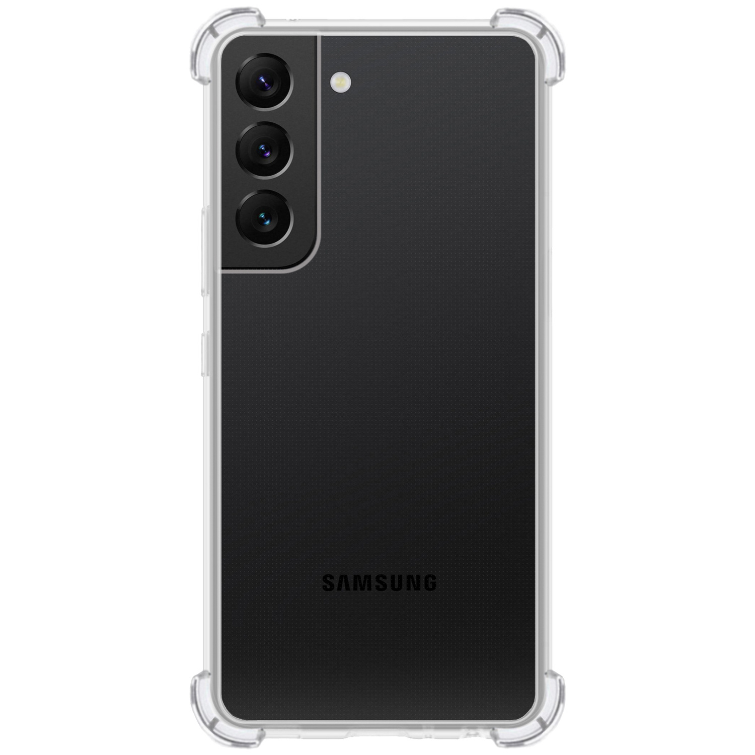 NoXx Hoes Geschikt voor Samsung S22 Plus Hoesje Siliconen Cover Shock Proof Back Case Shockproof Hoes - Transparant