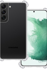 BASEY. Hoes Geschikt voor Samsung S22 Plus Hoesje Shock Proof Case Hoes Siliconen - Hoesje Geschikt voor Samsung Galaxy S22 Plus Hoes Cover Shockproof - Transparant