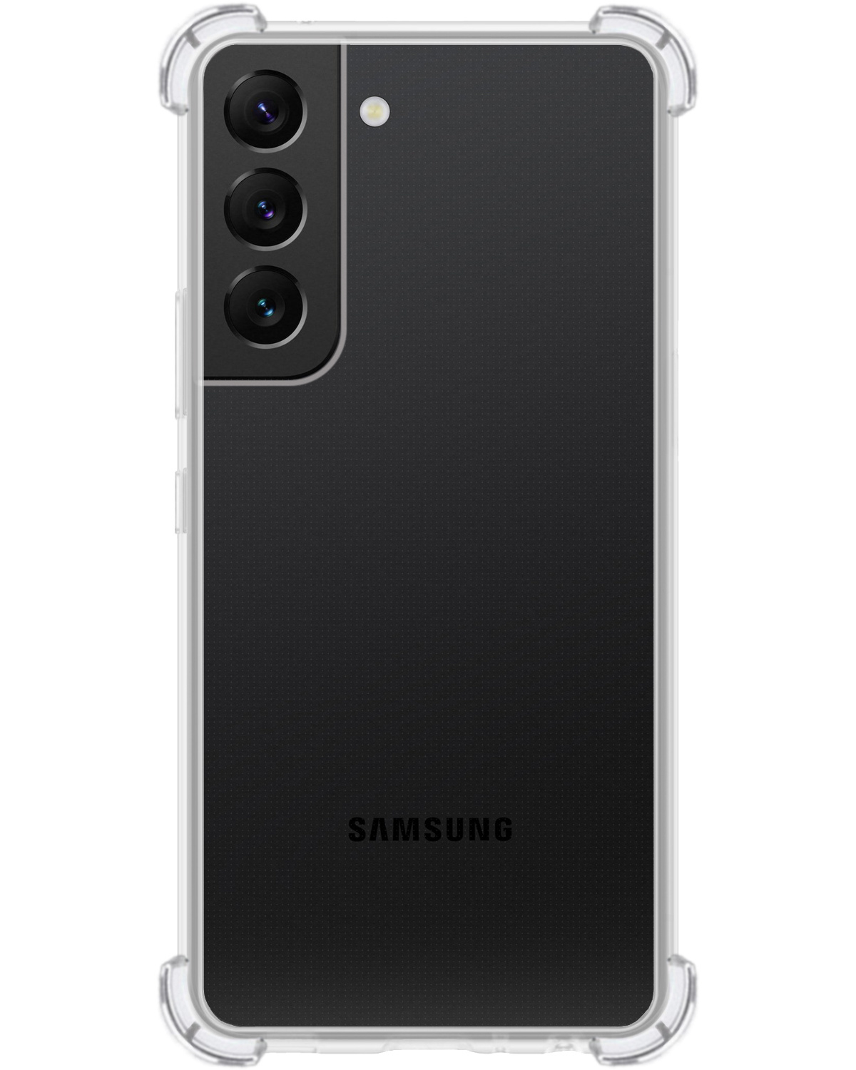 BASEY. Hoes Geschikt voor Samsung S22 Plus Hoesje Shock Proof Case Hoes Siliconen - Hoesje Geschikt voor Samsung Galaxy S22 Plus Hoes Cover Shockproof - Transparant