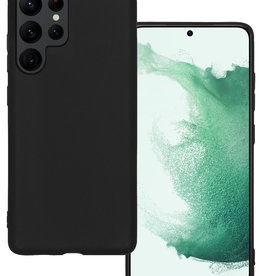 BASEY. BASEY. Samsung Galaxy S22 Ultra Hoesje Siliconen - Zwart
