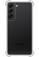 Nomfy Hoesje Geschikt voor Samsung S22 Hoesje Shock Proof Cover Case Shockproof - Hoes Geschikt voor Samsung Galaxy S22 Hoes Siliconen Back Case - Transparant