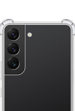 NoXx Hoes Geschikt voor Samsung S22 Hoesje Siliconen Cover Shock Proof Back Case Shockproof Hoes - Transparant