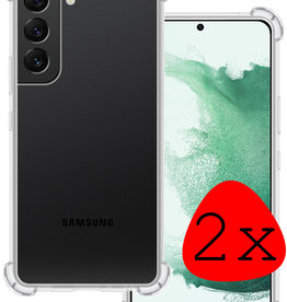 BASEY. BASEY. Samsung Galaxy S22 Hoesje Shockproof - Transparant - 2 PACK