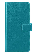 BASEY. Hoes Geschikt voor Samsung S22 Hoesje Bookcase Hoes Flip Case Book Cover - Hoesje Geschikt voor Samsung Galaxy S22 Hoes Book Case Hoesje - Turquoise