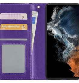 NoXx NoXx Samsung Galaxy S22 Hoesje Bookcase - Paars