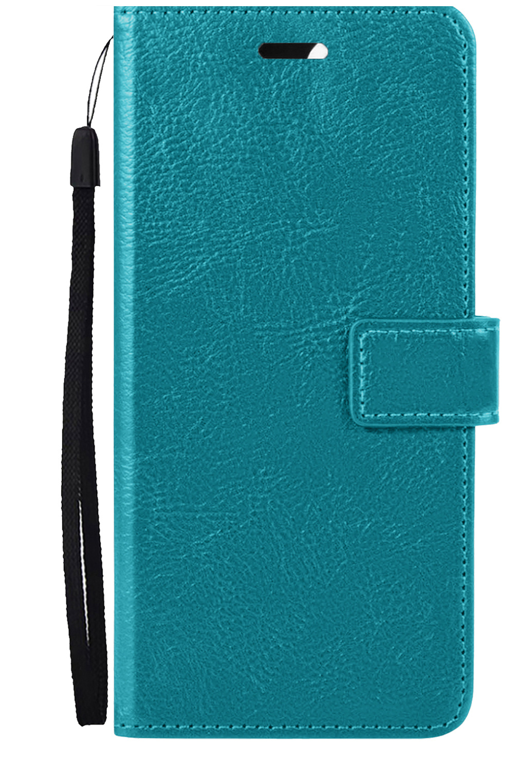 NoXx Hoes Geschikt voor Samsung S22 Hoesje Book Case Hoes Flip Cover Wallet Bookcase - Turquoise