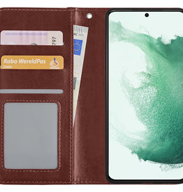 BASEY. BASEY. Samsung Galaxy S22 Plus Hoesje Bookcase - Bruin