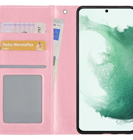 BASEY. BASEY. Samsung Galaxy S22 Plus Hoesje Bookcase - Lichtroze