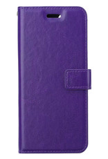 BASEY. Hoes Geschikt voor Samsung S22 Plus Hoesje Bookcase Hoes Flip Case Book Cover - Hoesje Geschikt voor Samsung Galaxy S22 Plus Hoes Book Case Hoesje - Paars