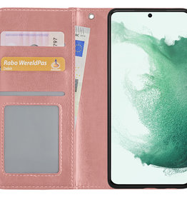 BASEY. BASEY. Samsung Galaxy S22 Plus Hoesje Bookcase - Rose Goud