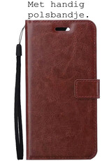 BASEY. Hoes Geschikt voor Samsung S22 Ultra Hoesje Bookcase Hoes Flip Case Book Cover - Hoesje Geschikt voor Samsung Galaxy S22 Ultra Hoes Book Case Hoesje - Bruin