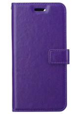 BASEY. Hoes Geschikt voor Samsung S22 Ultra Hoesje Bookcase Hoes Flip Case Book Cover - Hoesje Geschikt voor Samsung Galaxy S22 Ultra Hoes Book Case Hoesje - Paars