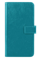 BASEY. Hoes Geschikt voor Samsung S22 Ultra Hoesje Bookcase Hoes Flip Case Book Cover - Hoesje Geschikt voor Samsung Galaxy S22 Ultra Hoes Book Case Hoesje - Turquoise