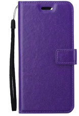 NoXx Hoes Geschikt voor Samsung S22 Ultra Hoesje Book Case Hoes Flip Cover Wallet Bookcase - Paars