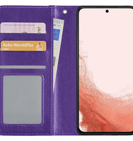 Nomfy Nomfy Samsung Galaxy S22 Ultra Hoesje Bookcase - Paars