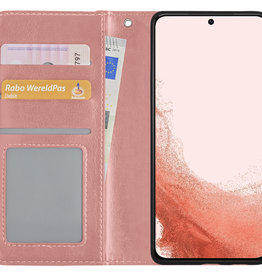 Nomfy Nomfy Samsung Galaxy S22 Ultra Hoesje Bookcase - Rose Goud