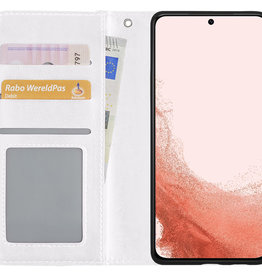 Nomfy Nomfy Samsung Galaxy S22 Ultra Hoesje Bookcase - Wit