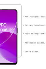 BASEY. Screenprotector Geschikt voor OPPO Reno 6 Screenprotector Tempered Glass - Screenprotector Geschikt voor OPPO Reno 6 Beschermglas Screen Protector Glas