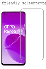 BASEY. Screenprotector Geschikt voor OPPO Reno 6 Screenprotector Tempered Glass - Screenprotector Geschikt voor OPPO Reno 6 Beschermglas Screen Protector Glas - 2 Stuks