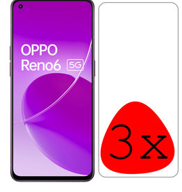 BASEY. BASEY. OPPO Reno 6 Screenprotector Glas - 3 PACK