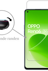 Nomfy Screenprotector Geschikt voor OPPO Reno 6 Screenprotector Bescherm Glas Tempered Glass - Screenprotector Geschikt voor OPPO Reno 6 Screen Protector - 3 PACK