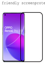 BASEY. Screenprotector Geschikt voor OPPO Reno 6 Pro Screenprotector Beschermglas Full Cover - Screenprotector Geschikt voor OPPO Reno 6 Pro Screen Protector Full Cover