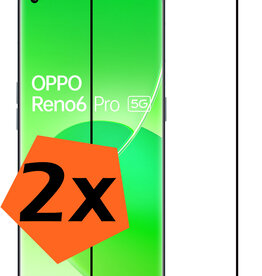 Nomfy Nomfy OPPO Reno 6 Pro Screenprotector Glas - 2 PACK