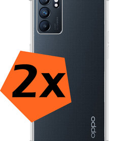 Nomfy Nomfy OPPO Reno 6 Hoesje Shockproof Met 2x Screenprotector