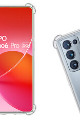 Nomfy Hoesje Geschikt voor OPPO Reno 6 Pro Hoesje Shock Proof Cover Case Shockproof Met Screenprotector - Hoes Geschikt voor OPPO Reno 6 Pro Hoes Siliconen Back Case - Transparant