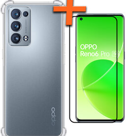 Nomfy Nomfy OPPO Reno 6 Pro Hoesje Shockproof Met Screenprotector