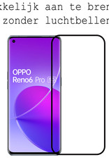 BASEY. Hoes Geschikt voor OPPO Reno 6 Pro Hoesje Siliconen Back Cover Case Met 2x Screenprotector - Hoesje Geschikt voor OPPO Reno 6 Pro Hoes Cover Hoesje - Transparant