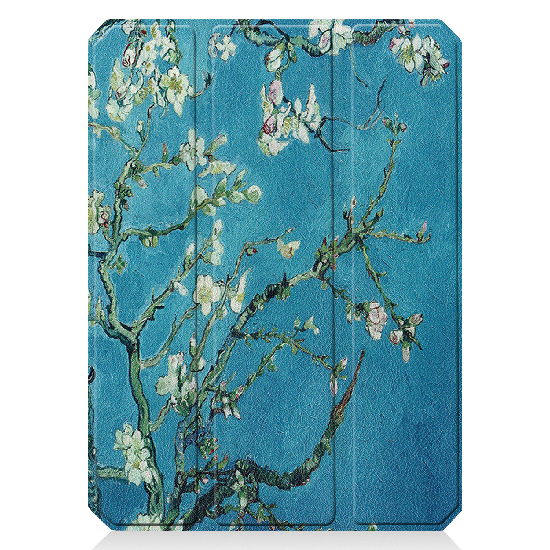 BASEY. Hoesje Geschikt voor iPad Mini 6 Hoes Case Tablet Hoesje Tri-fold Met Uitsparing Geschikt voor Apple Pencil Met Screenprotector - Hoes Geschikt voor iPad Mini 6 Hoesje Hard Cover Bookcase Hoes - Bloesem