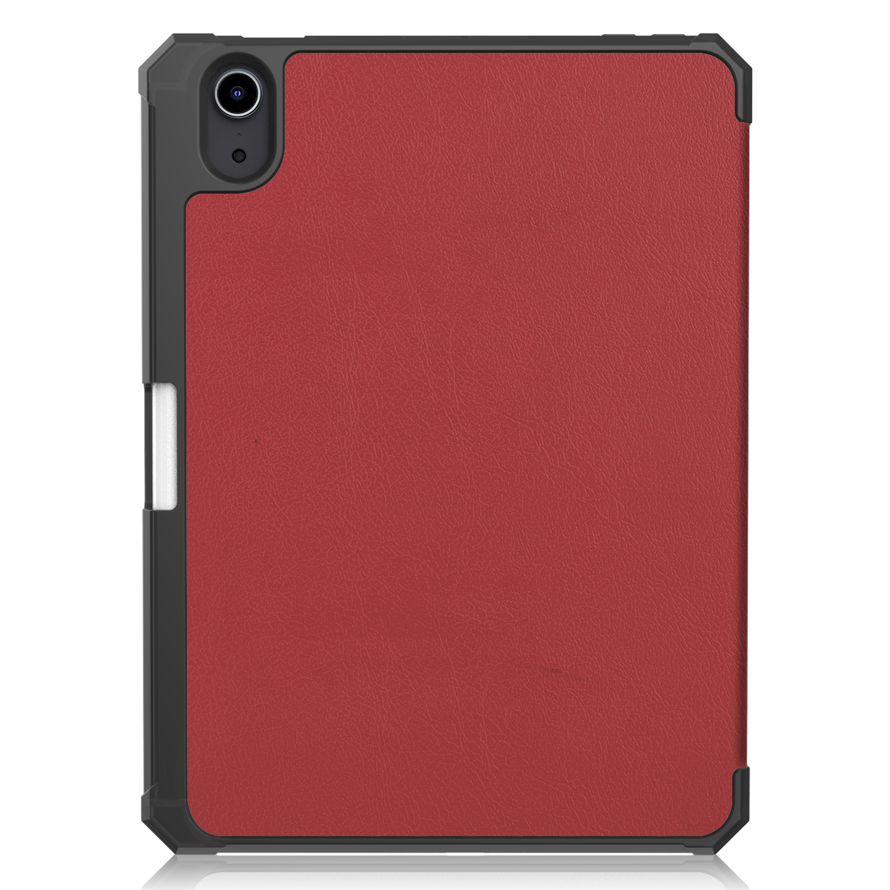 NoXx Hoesje Geschikt voor iPad Mini 6 Hoesje Case Hard Cover Hoes Book Case Met Uitsparing Geschikt voor Apple Pencil Met Screenprotector - Donkerrood