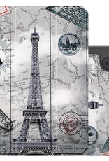 NoXx Hoesje Geschikt voor iPad Mini 6 Hoesje Case Hard Cover Hoes Book Case Met Uitsparing Geschikt voor Apple Pencil Met Screenprotector - Eiffeltoren