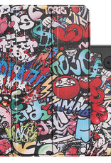 NoXx Hoesje Geschikt voor iPad Mini 6 Hoesje Case Hard Cover Hoes Book Case Met Uitsparing Geschikt voor Apple Pencil Met Screenprotector - Graffity