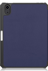 Nomfy iPad Mini 6 Hoes Met Uitsparing Apple Pencil En Met Screenprotector - Donkerblauw
