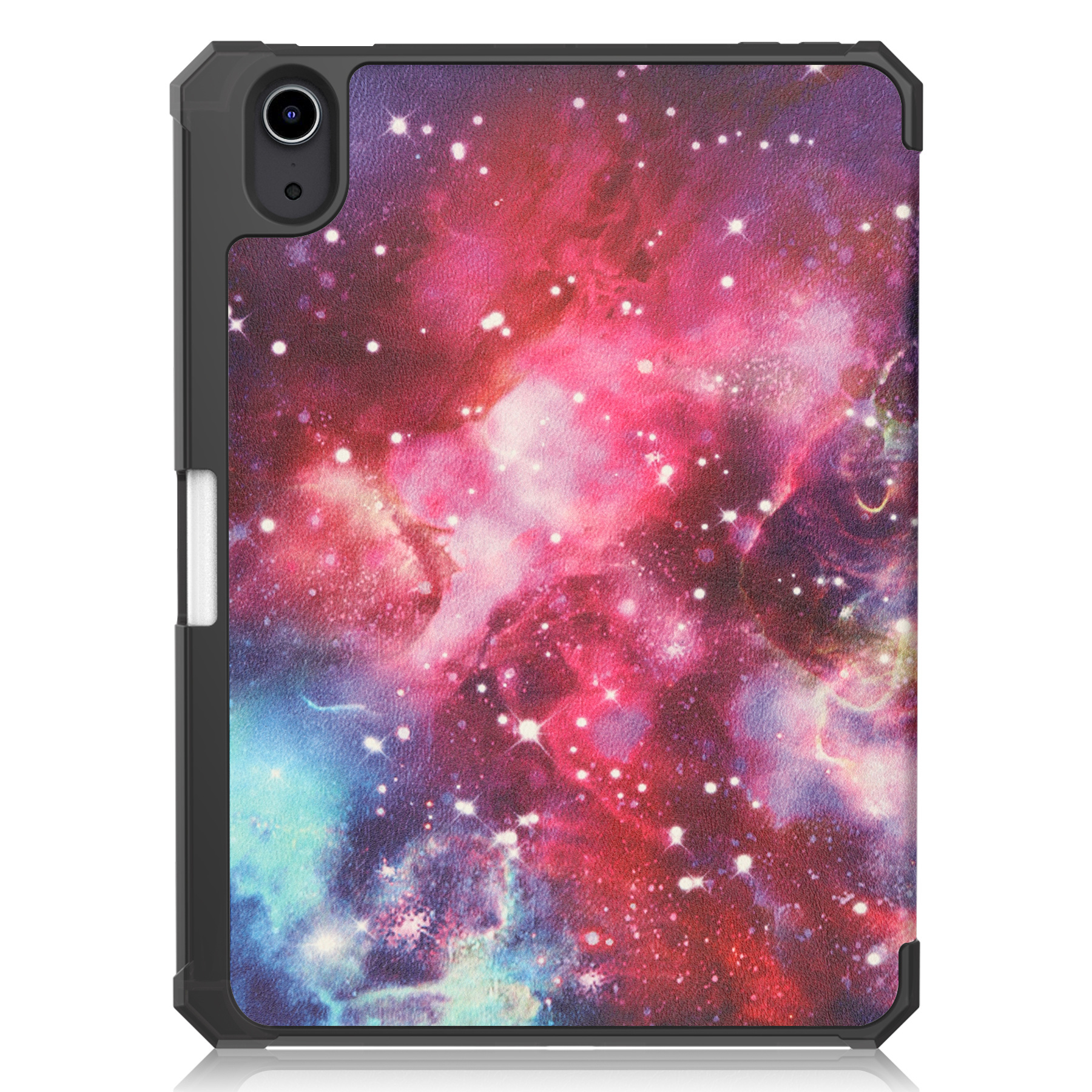 Nomfy Hoes Geschikt voor iPad Mini 6 Hoes Tri-fold Tablet Hoesje Case Met Uitsparing Geschikt voor Apple Pencil Met Screenprotector - Hoesje Geschikt voor iPad Mini 6 Hoesje Hardcover Bookcase - Galaxy