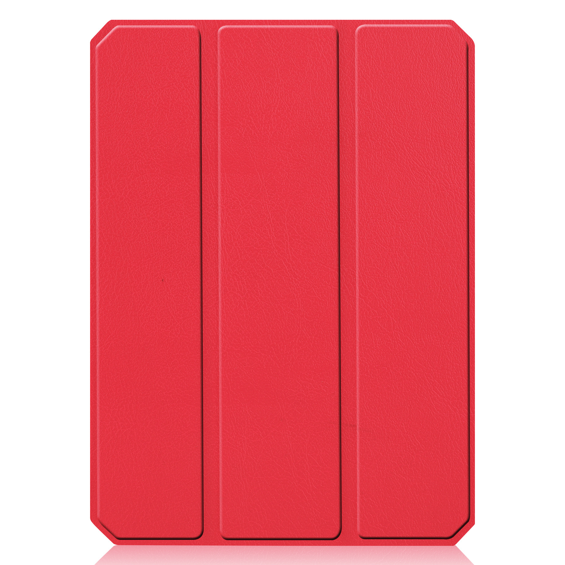 Nomfy Hoes Geschikt voor iPad Mini 6 Hoes Tri-fold Tablet Hoesje Case Met Uitsparing Geschikt voor Apple Pencil Met Screenprotector - Hoesje Geschikt voor iPad Mini 6 Hoesje Hardcover Bookcase - Rood