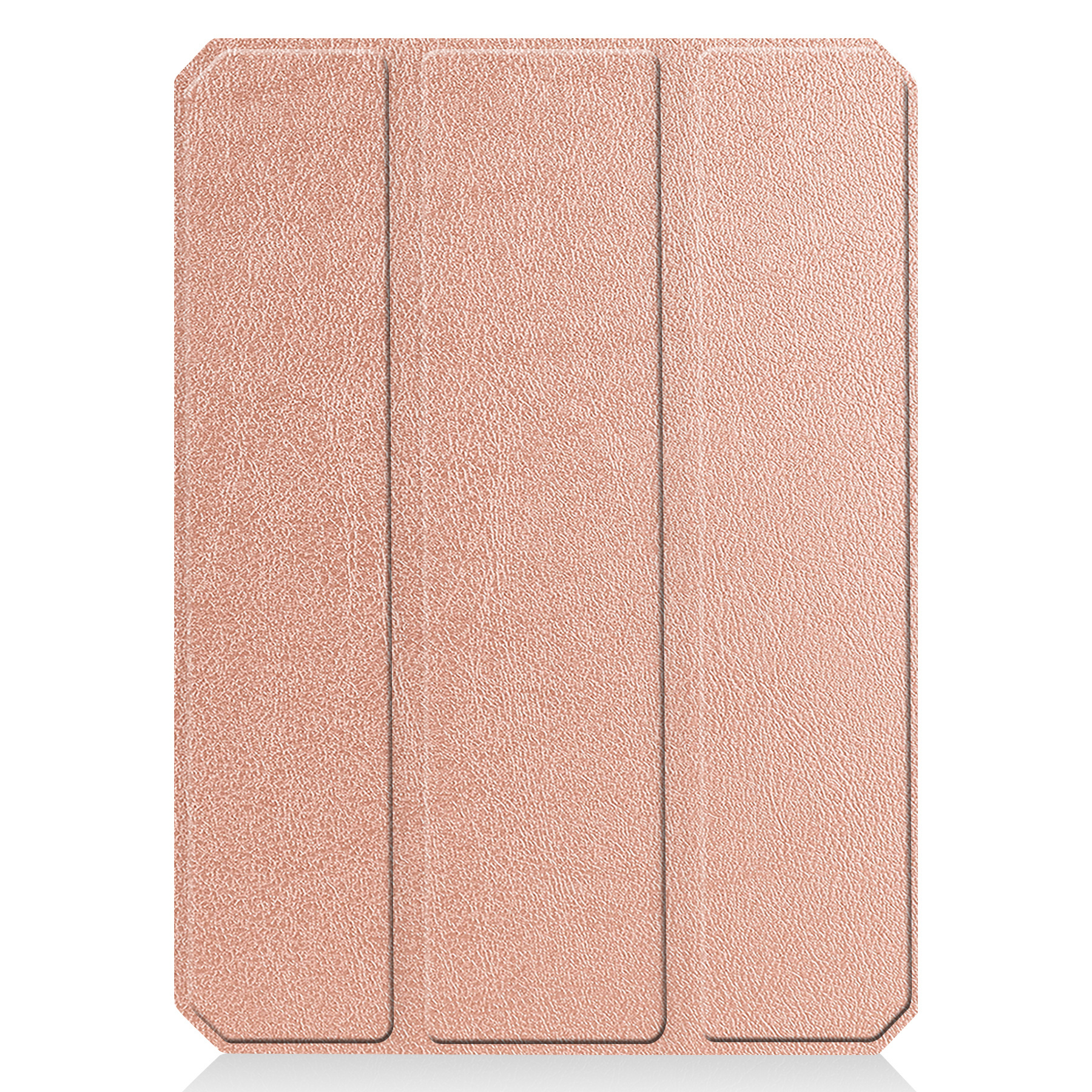 Nomfy Hoes Geschikt voor iPad Mini 6 Hoes Tri-fold Tablet Hoesje Case Met Uitsparing Geschikt voor Apple Pencil Met Screenprotector - Hoesje Geschikt voor iPad Mini 6 Hoesje Hardcover Bookcase - Rosé goud