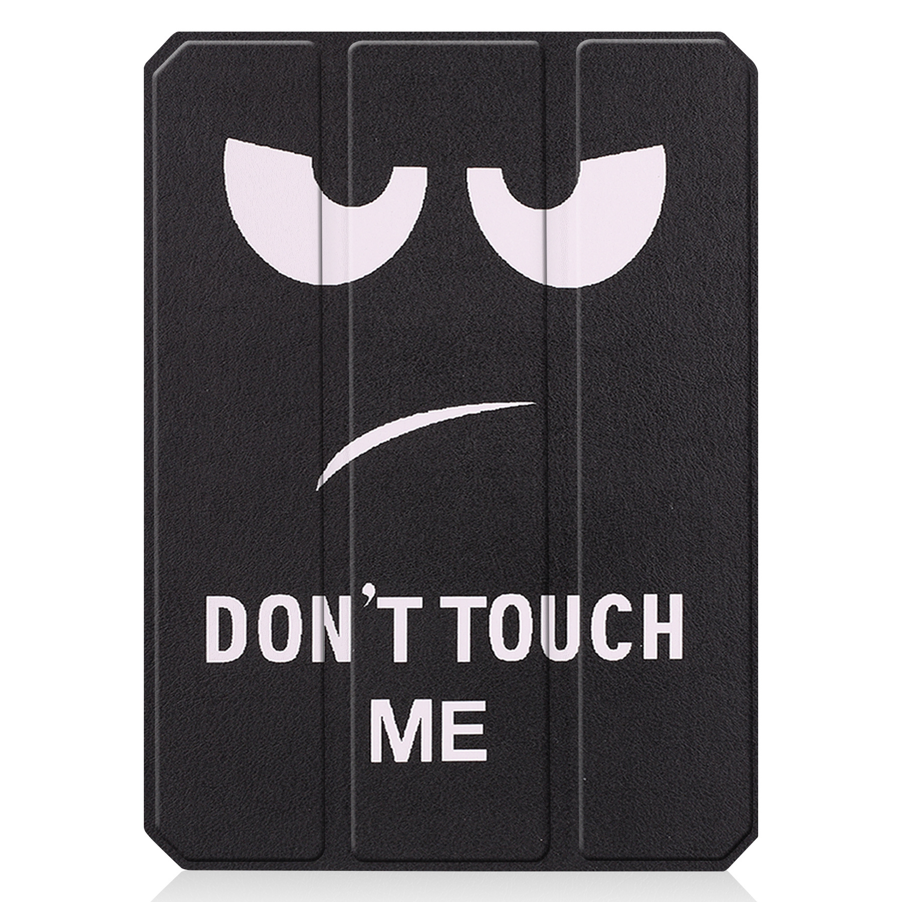 Nomfy Hoes Geschikt voor iPad Mini 6 Hoes Tri-fold Tablet Hoesje Case Met Uitsparing Geschikt voor Apple Pencil Met Screenprotector - Hoesje Geschikt voor iPad Mini 6 Hoesje Hardcover Bookcase - Don't Touch Me
