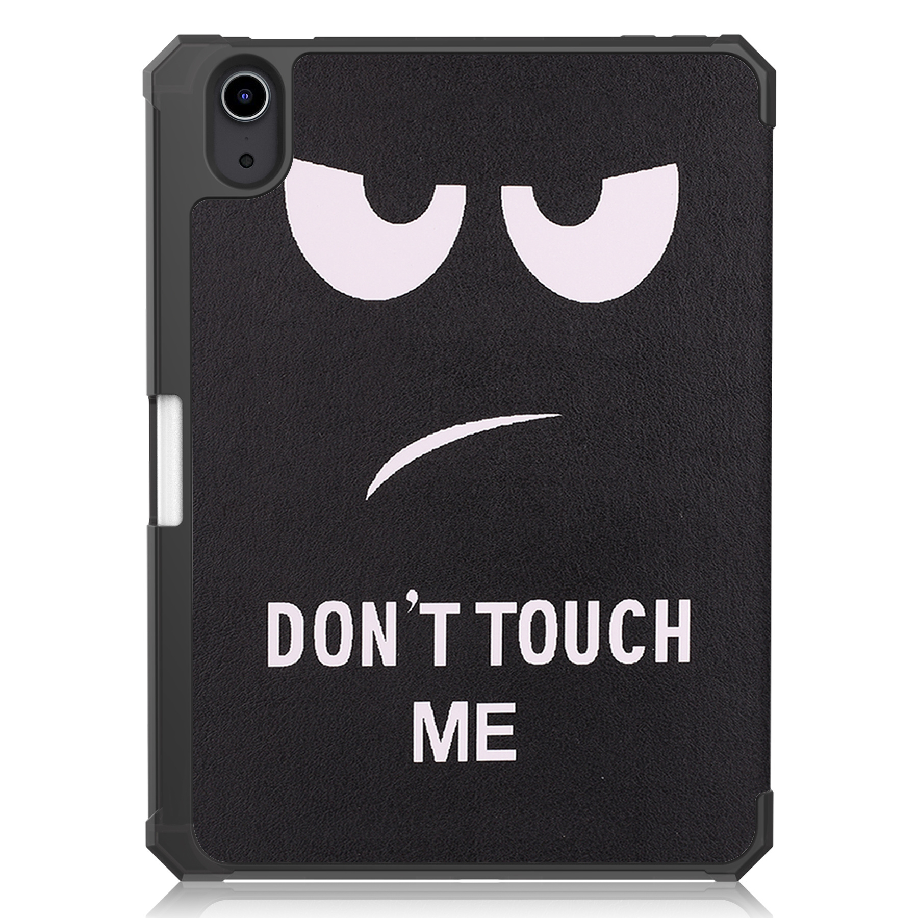Nomfy iPad Mini 6 Hoes Met Uitsparing Apple Pencil En Met Screenprotector - Don't touch me
