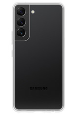 BASEY. Hoes Geschikt voor Samsung S22 Hoesje Siliconen Back Cover Case Met 2x Screenprotector - Hoesje Geschikt voor Samsung Galaxy S22 Hoes Cover Hoesje - Transparant
