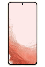 Nomfy Hoesje Geschikt voor Samsung S22 Hoesje Siliconen Cover Case Met Screenprotector - Hoes Geschikt voor Samsung Galaxy S22 Hoes Back Case - Wit