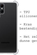 BASEY. Hoes Geschikt voor Samsung S22 Ultra Hoesje Shock Proof Case Hoes Siliconen Met 2x Screenprotector - Hoesje Geschikt voor Samsung Galaxy S22 Ultra Hoes Cover Shockproof - Transparant