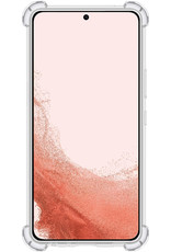 Samsung Galaxy S22 Ultra Hoesje Shockproof Met 2x Screenprotector - Samsung Galaxy S22 Ultra Shock Proof Case Met 2x Beschermglas - Transparant