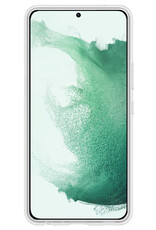 BASEY. Hoes Geschikt voor Samsung S22 Ultra Hoesje Siliconen Back Cover Case Met Screenprotector - Hoesje Geschikt voor Samsung Galaxy S22 Ultra Hoes Cover Hoesje - Transparant