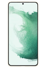 Samsung Galaxy S22 Ultra Hoesje Siliconen Met 2x Screenprotector - Samsung Galaxy S22 Ultra Case Met 2x Screenprotector - Wit