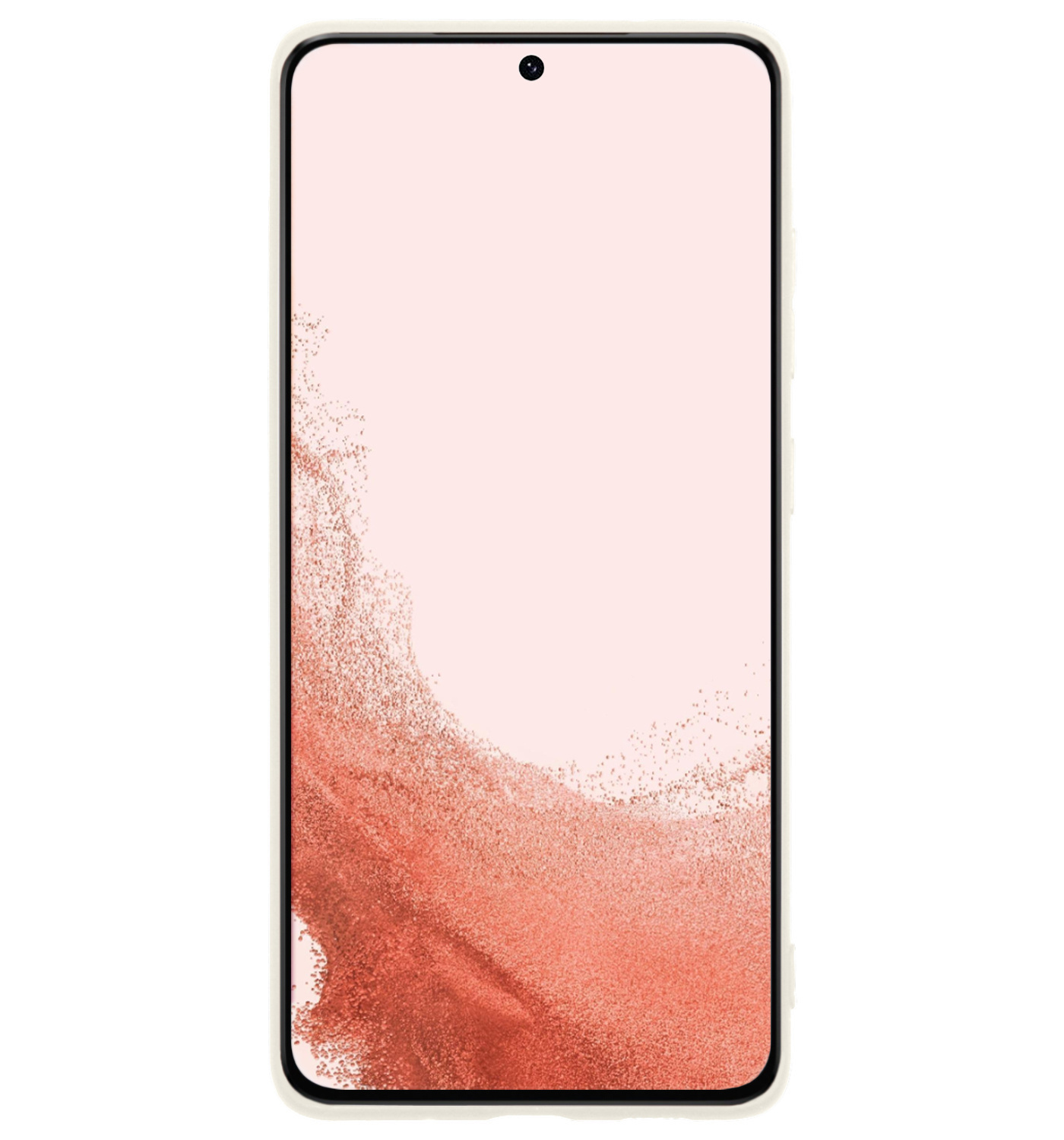Nomfy Hoesje Geschikt voor Samsung S22 Ultra Hoesje Siliconen Cover Case Met Screenprotector - Hoes Geschikt voor Samsung Galaxy S22 Ultra Hoes Back Case - Wit