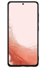 Samsung Galaxy S22 Ultra Hoesje Met 2x Screenprotector - Samsung Galaxy S22 Ultra Case Zwart Siliconen - Samsung Galaxy S22 Ultra Hoes Met 2x Screenprotector