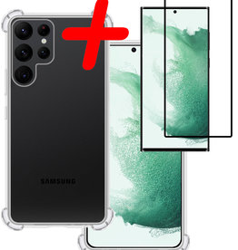 BASEY. BASEY. Samsung Galaxy S22 Ultra Hoesje Shockproof Met Screenprotector